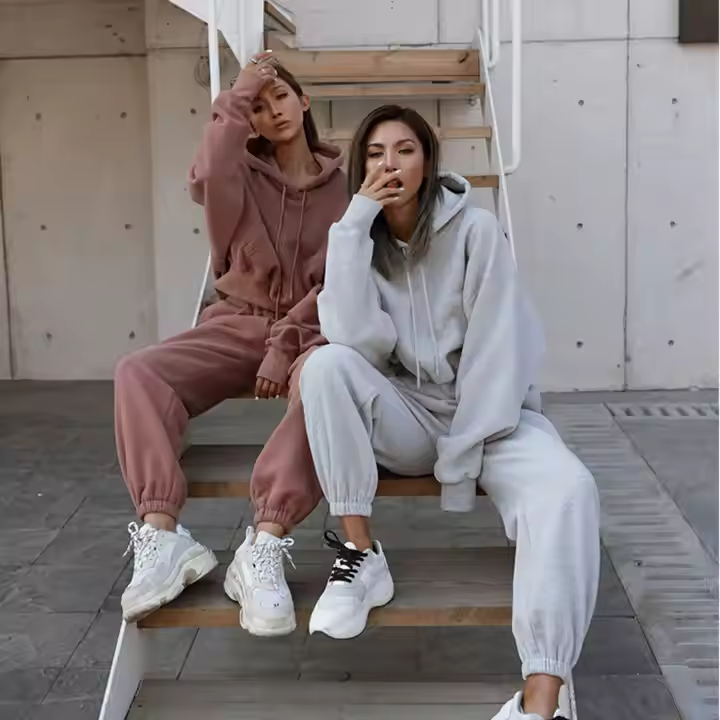 European and American Autumn and Winter Women's New Casual Hoodie Jacket Women's Suit Sports Loose suit women