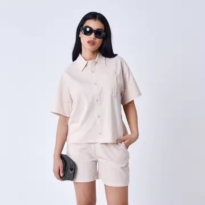 Wholesale Custom Two Piece Set Women With Label Logo Summer Tracksuit T-Shirt Customize Shorts Women's Tshirt and shorts sets