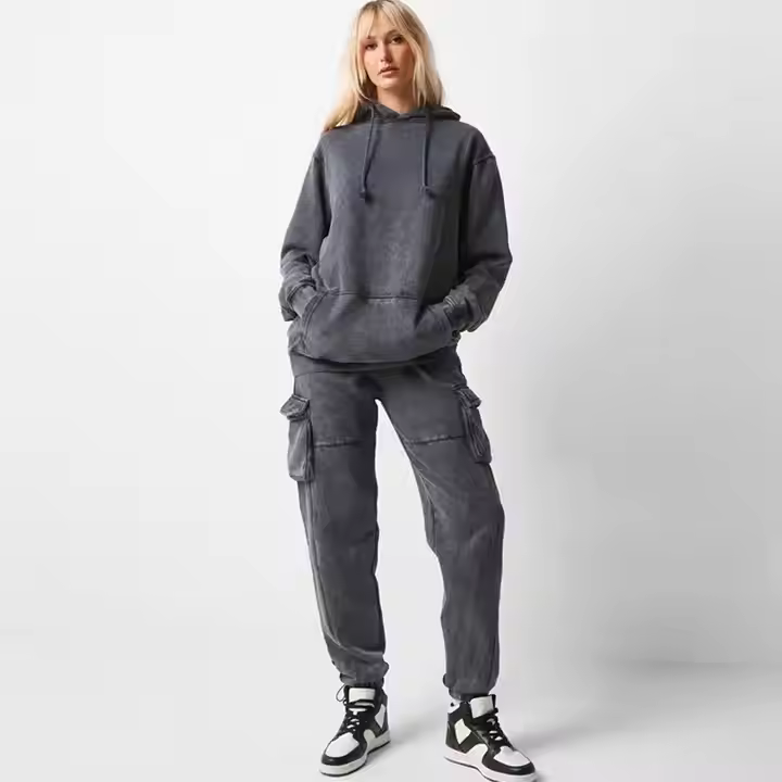 Fashion casual female drawstring pants set autumn two piece suit long sleeve hoodie set high quality slim fit women tracksuits