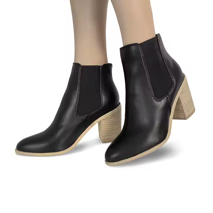 2024 High Quality Lady Boot Wholesale Pointed Toe Ankle Women'S Autumn Boots Smooth And Chunky Heel Thigh High Boots Women