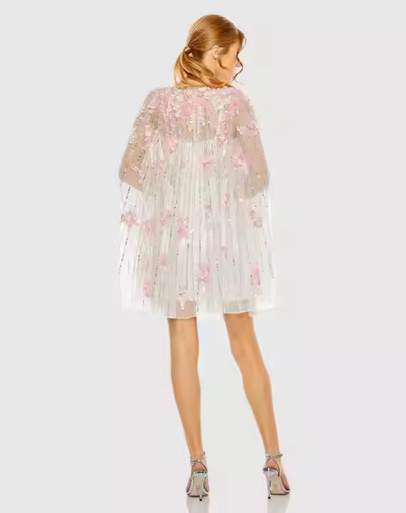 Elegant Floral Pattern Aline Evening Dress Beaded Sequin and Beads Long Ball Gown with One Sleeve Lycra Material for Parties